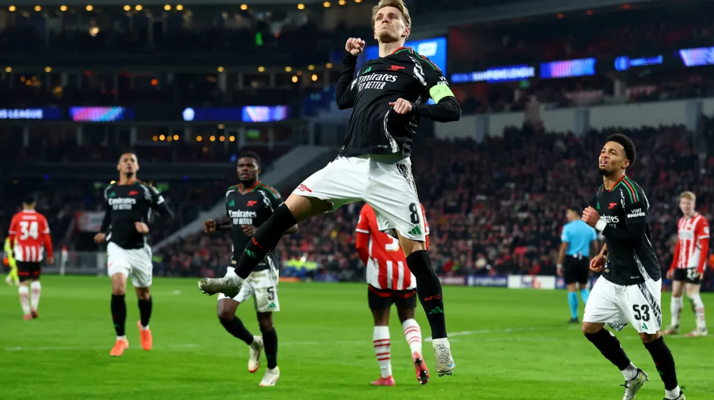 Martin Ödegaard se raduje z branky