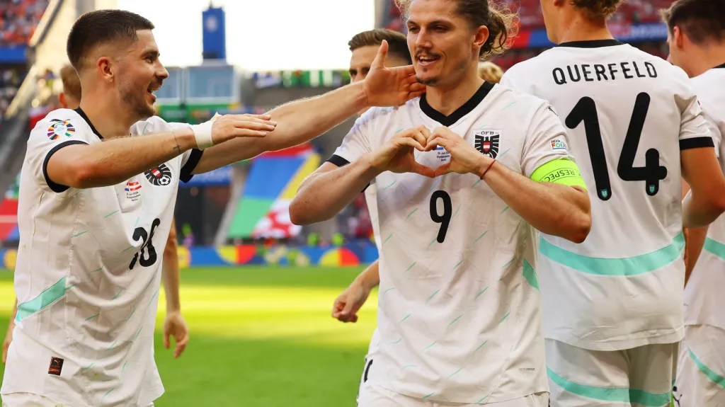 Radost fotbalistů Rakouska