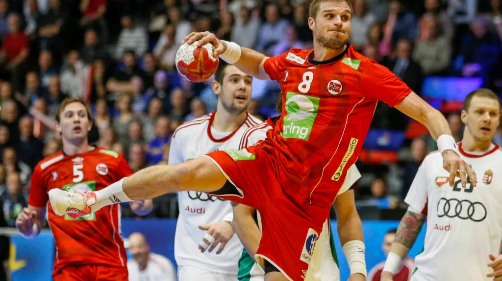 Utkání Norsko - Maďarsko