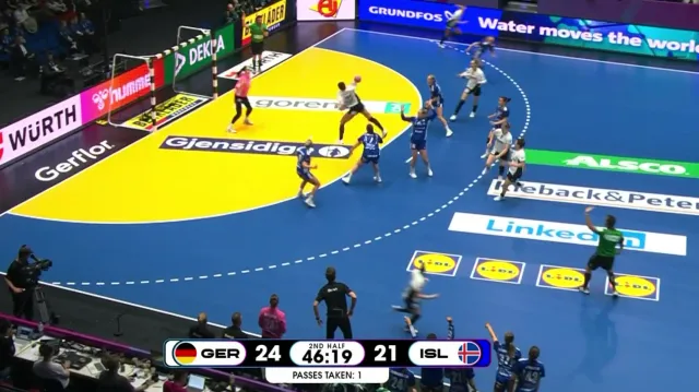 Parádní akce německých házenkářek v zápase s Islandem