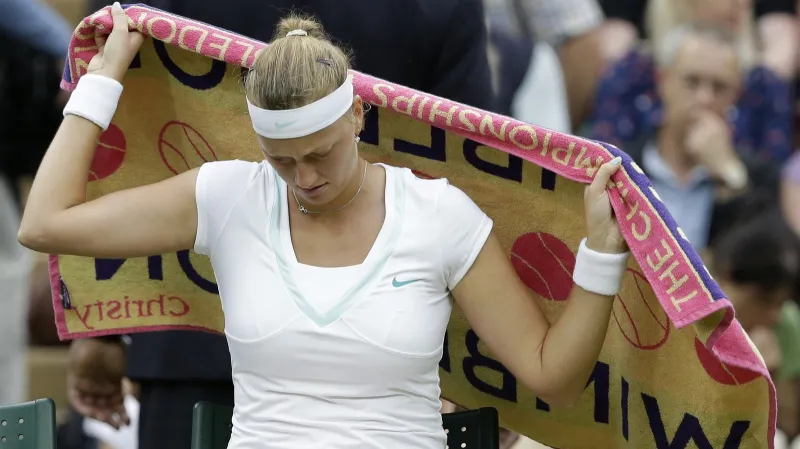Petra Kvitová se loučí s Wimbledonem