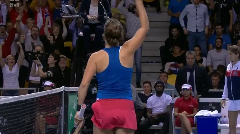 Tie-break v utkání Barbora Strýcová - Alizé Cornetová