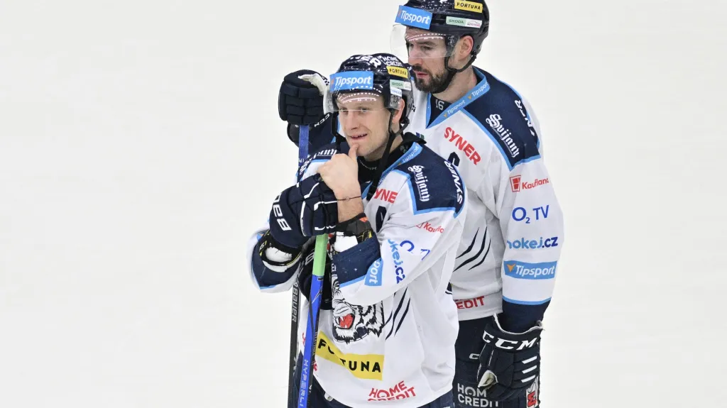 Michal Birner a Michal Bulíř po prohraném utkání