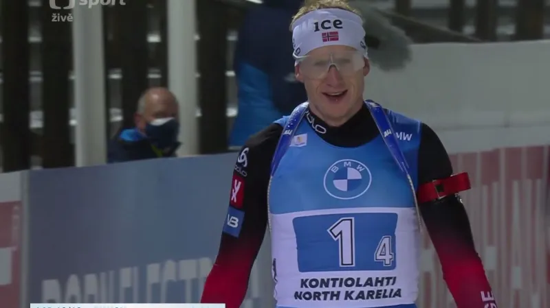 Sestřih štafetového závodu biatlonistů na SP v Kontiolahti