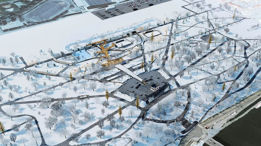 Vizualizace Olympijského parku Letná 2014