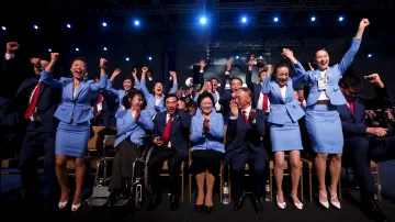 Radost čínské delegace