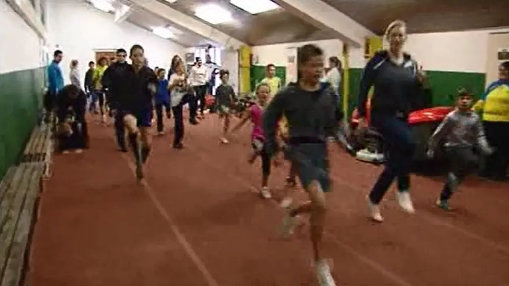 Dětští sportovci trénovali na Strahově společně s profesionálními atlety