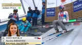 První skok Indráčkové v závodě smíšených družstev