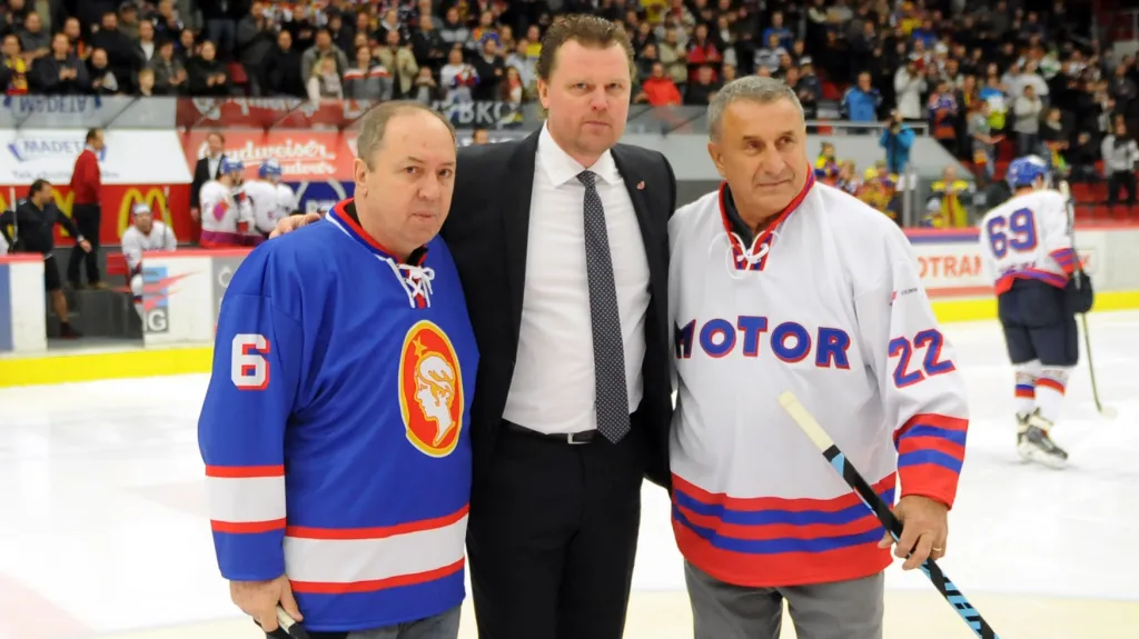 Roman Turek s Milanem Novým a Jaroslavem Pouzarem