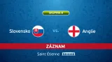 Záznam utkání Slovensko - Anglie