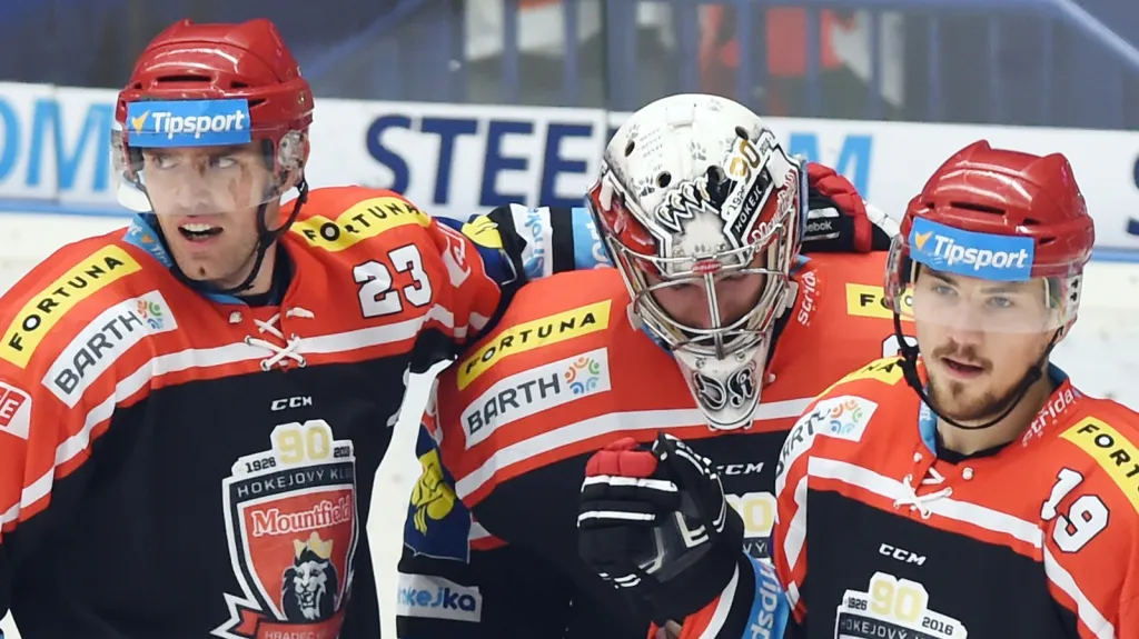 Radost hokejistů Hradce Králové