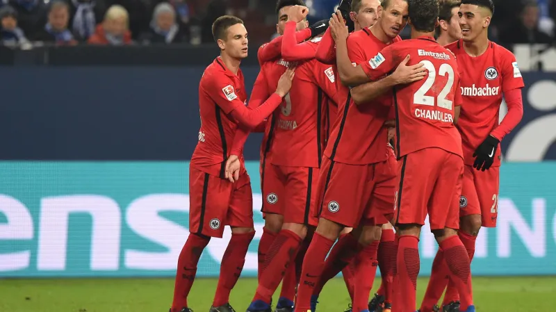 Radost hráčů Frankfurtu