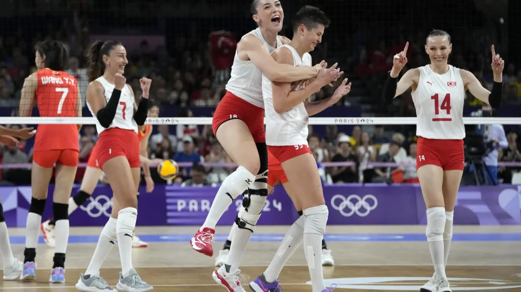 Radující se turecké volejbalistky