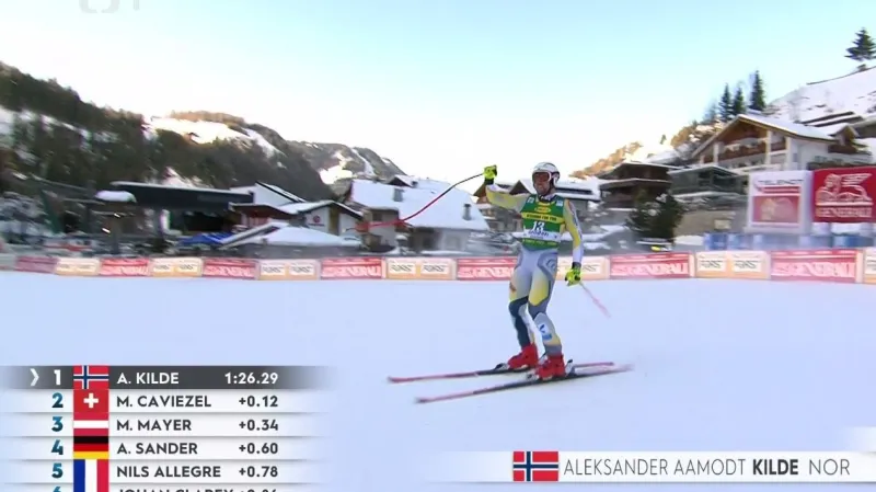 Nor Kilde vyhrál super-G ve Val Gardeně