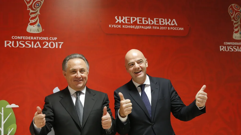 Vitalij Mutko s prezidentem FIFA Giannim Infantinem
