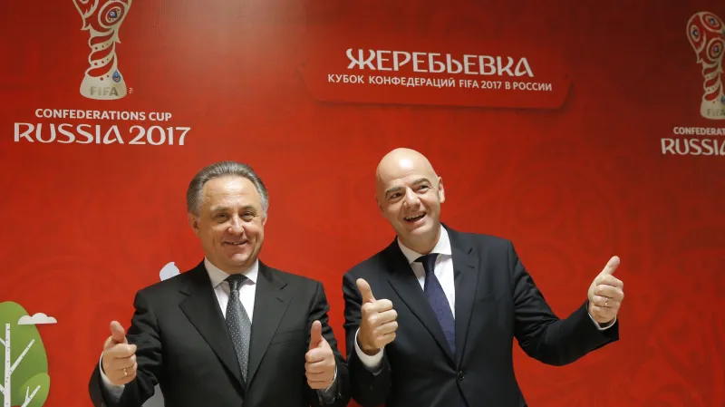 Vitalij Mutko s prezidentem FIFA Giannim Infantinem