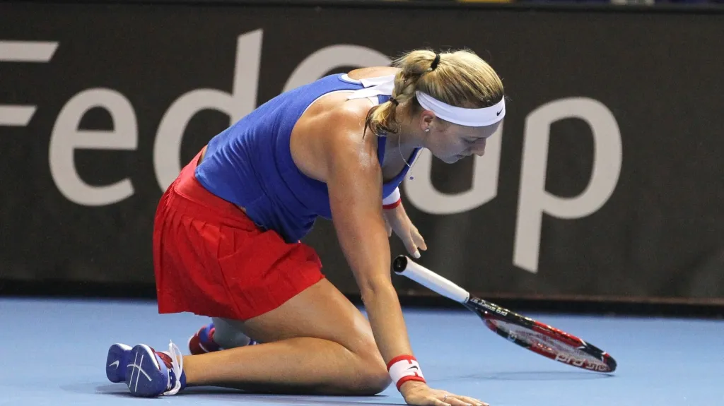 Zklamaná Petra Kvitová