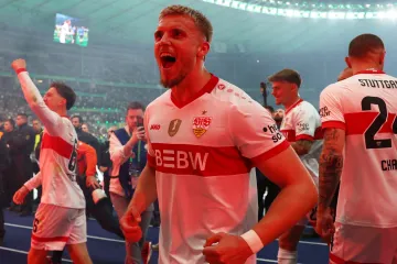 Stuttgart slaví zisk Německého poháru