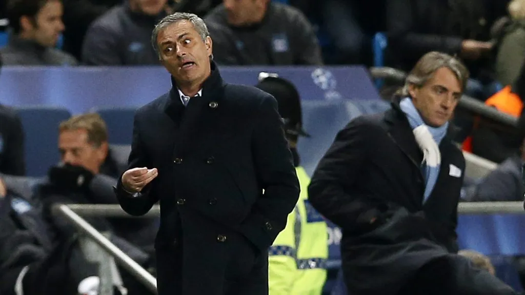 José Mourinho a Roberto Mancini