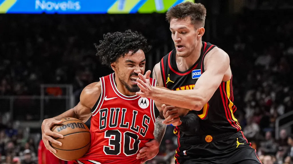Vít Krejčí v utkání proti Chicago Bulls