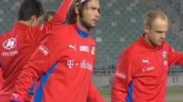 Trénink české fotbalové reprezentace