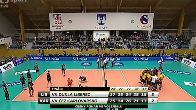 Dramatický závěr pohárového finále Liberec - Karlovarsko
