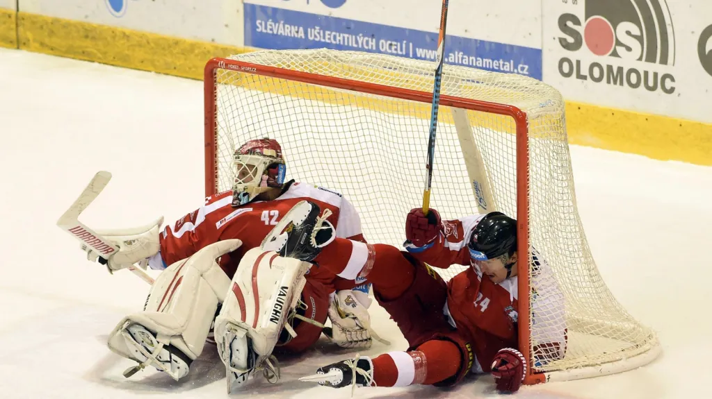 Brankář Olomouce Branislav Konrád