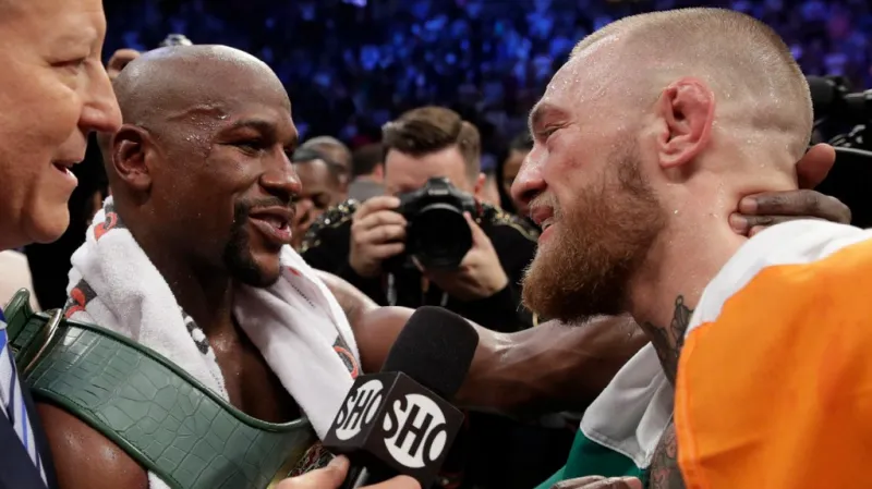 Mayweather v hovoru s McGregorem