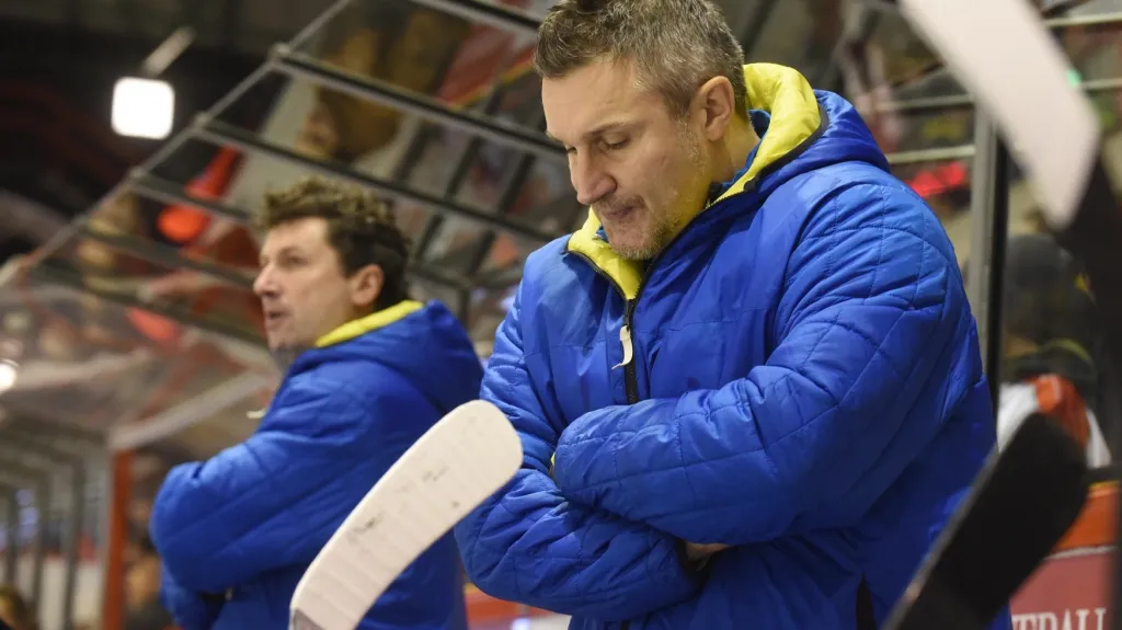 Zlínští trenéři (zleva) Robert Svoboda a Martin Hamrlík