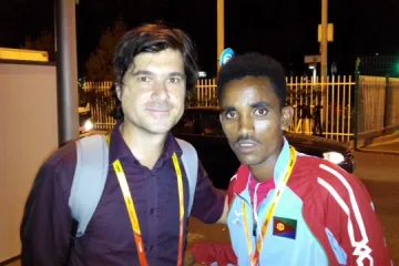 Tomáš Klement s Ghirmayem Ghebreslassiem