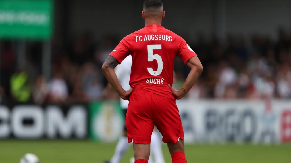 Marek Suchý v dresu Augsburgu