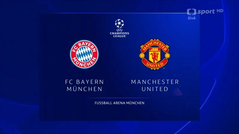 Sestřih utkání Bayern Mnichov – Manchester United
