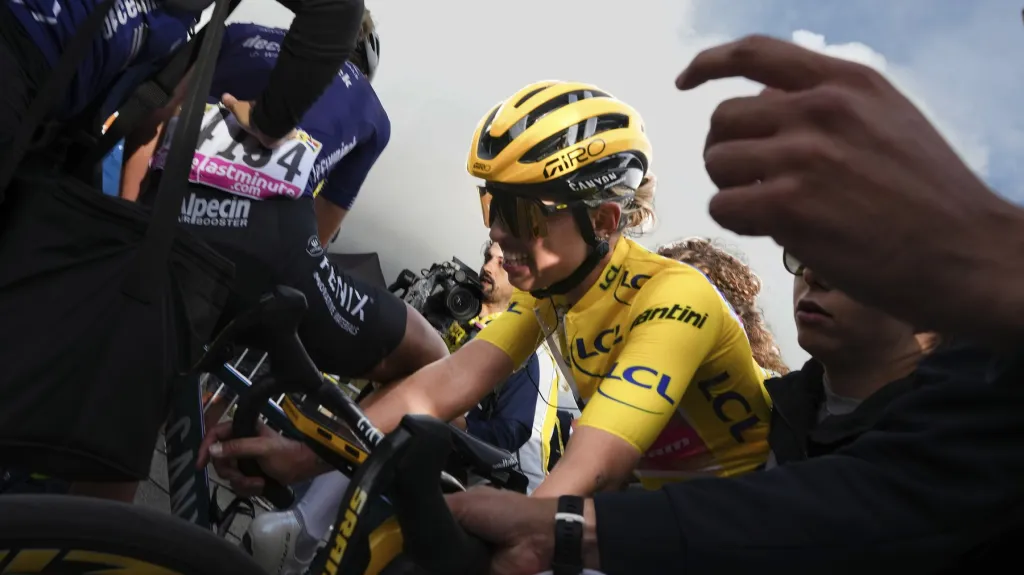 Katarzyna Niewiadomá v cíli ženské Tour de France