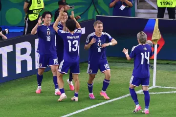 Radost hráčů Japonska