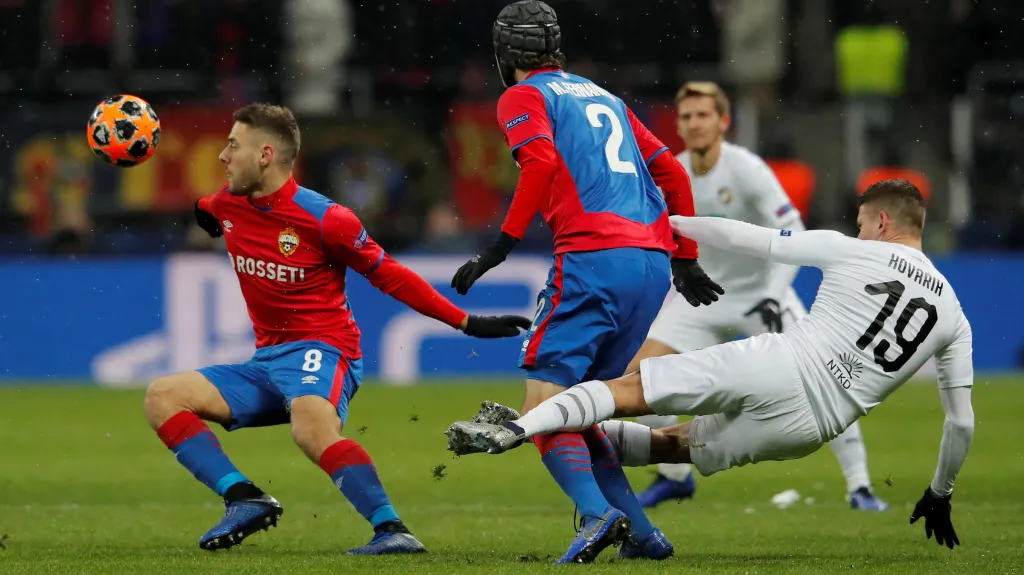 Utkání CSKA Moskva - Plzeň