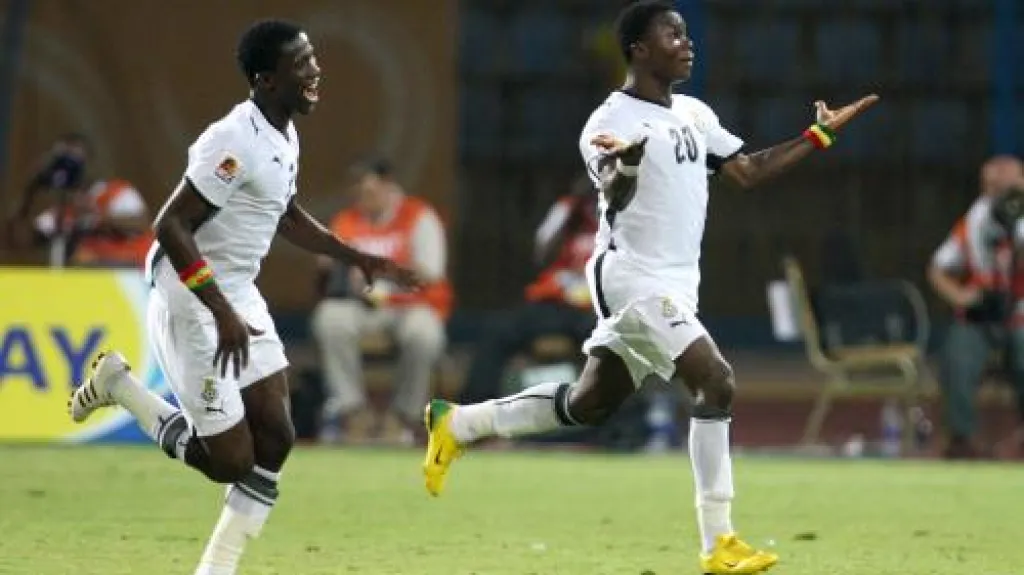 Radost ghanských fotbalových mladíků