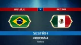 Sestřih utkání Brazílie - Mexiko