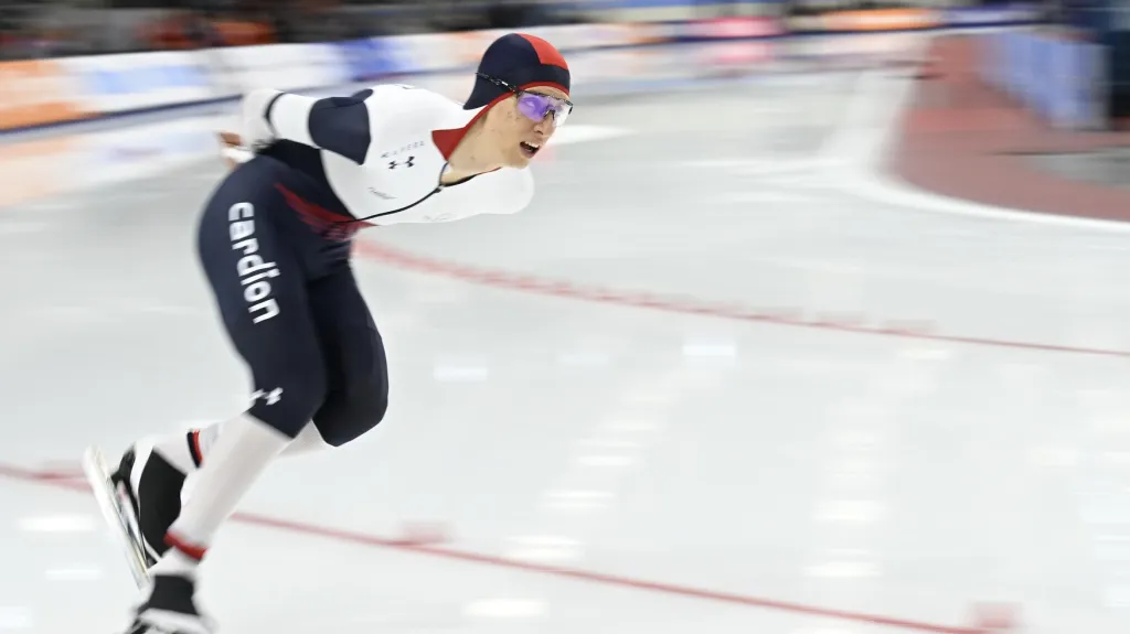 Metoděj Jílek při závodě v Salt Lake City