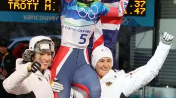 Trojice nejlepších skeletonistek