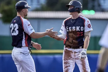 Český baseballista Michal Pokorný