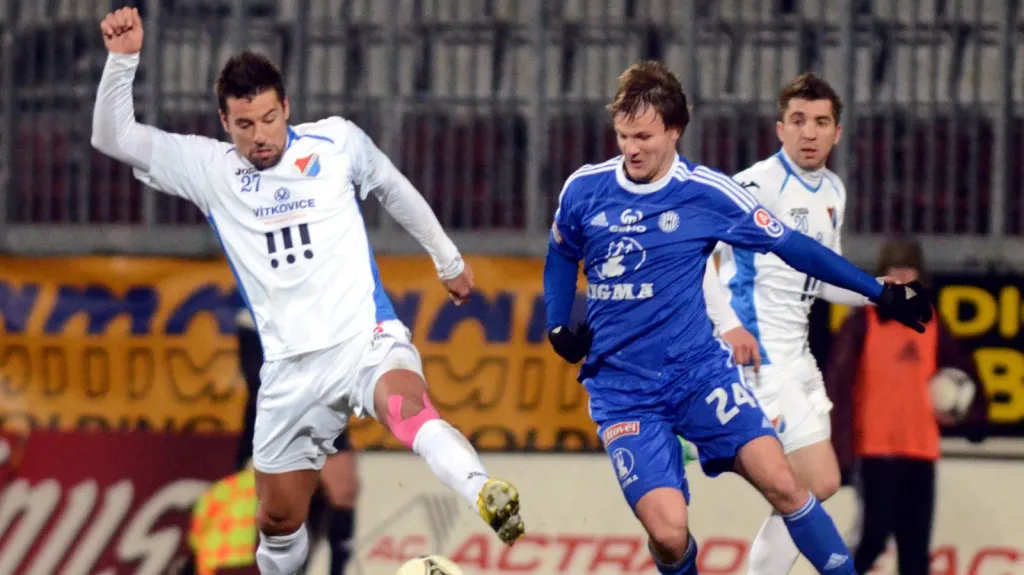 Milan Baroš v utkání proti Sigmě Olomouc