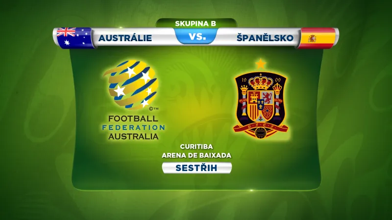 Sestřih utkání Austrálie - Španělsko