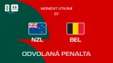 Moment utkání Nový Zéland – Belgie