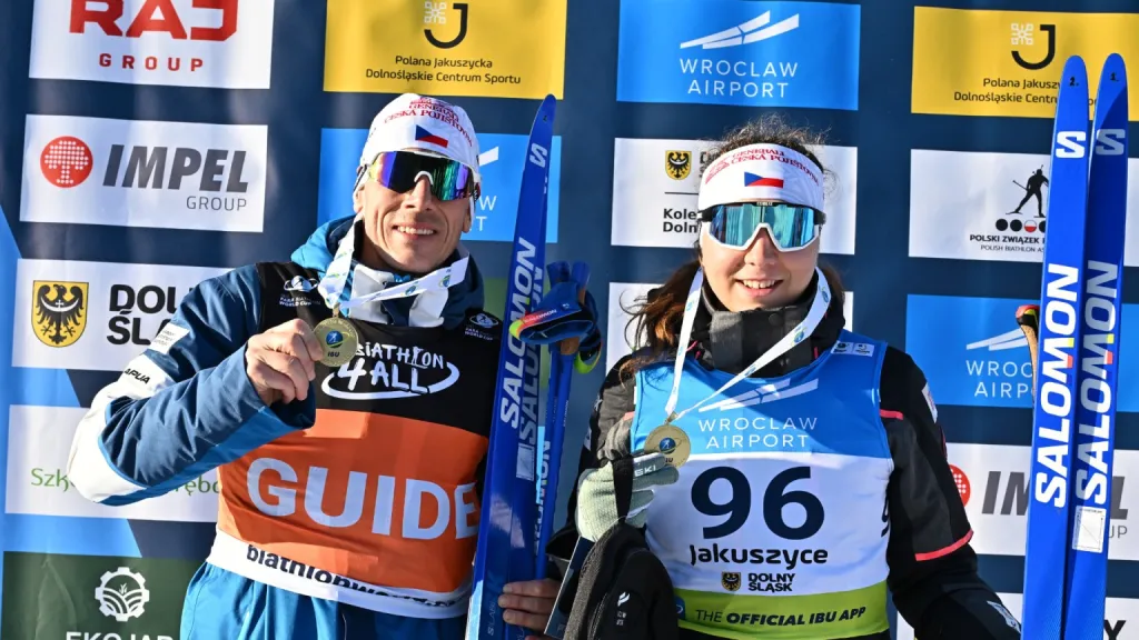 Simona Bubeníčková s trasérem Davidem Šrůtkem