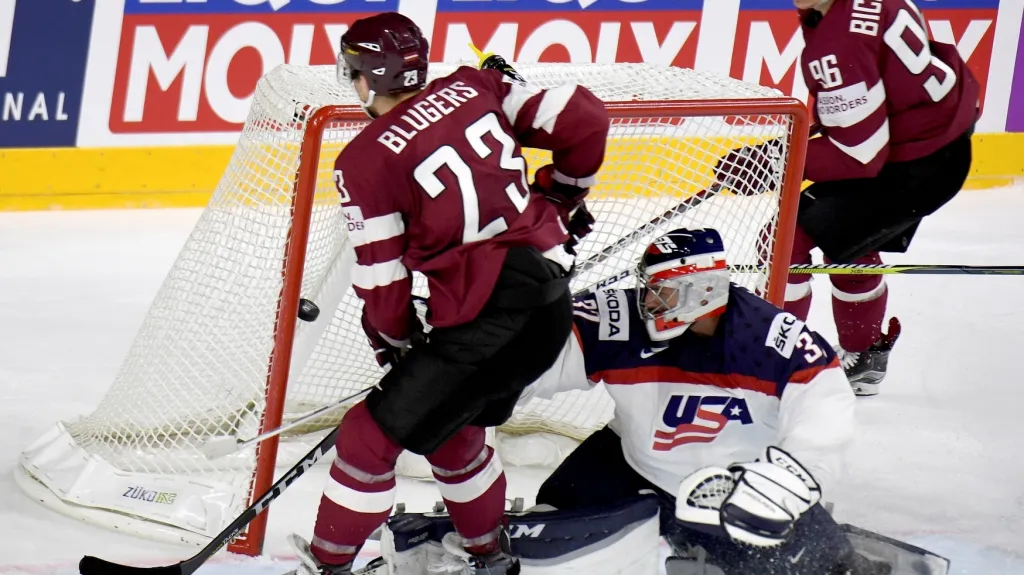 Utkání Lotyšsko - USA