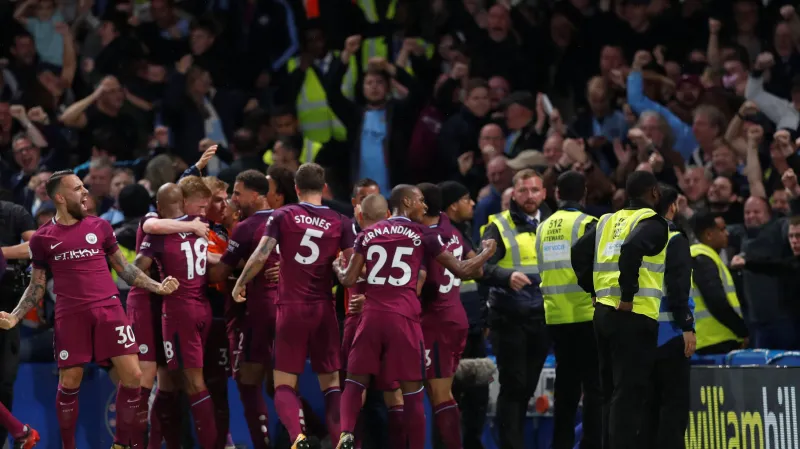 Radost fotbalistů Manchesteru City