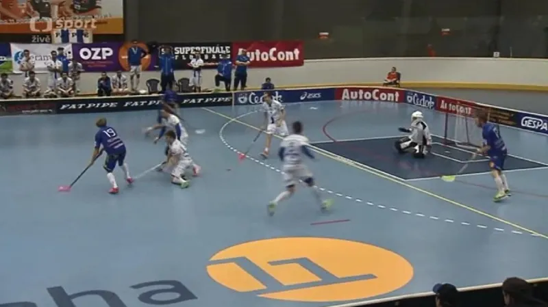 Sestřih florbalového utkání Chodov - Vítkovice