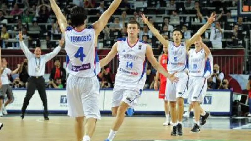 Radost srbských basketbalistů