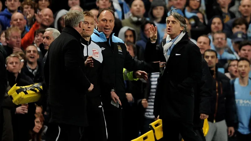 Hádka trenérů týmů z Manchesteru