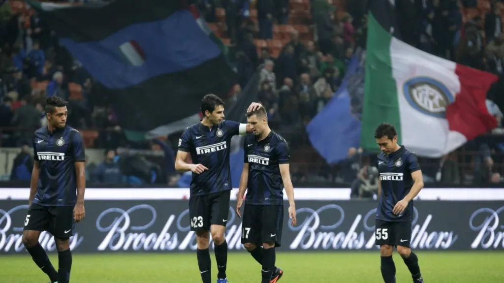 Hráči Interu Milán po výhře nad Livornem